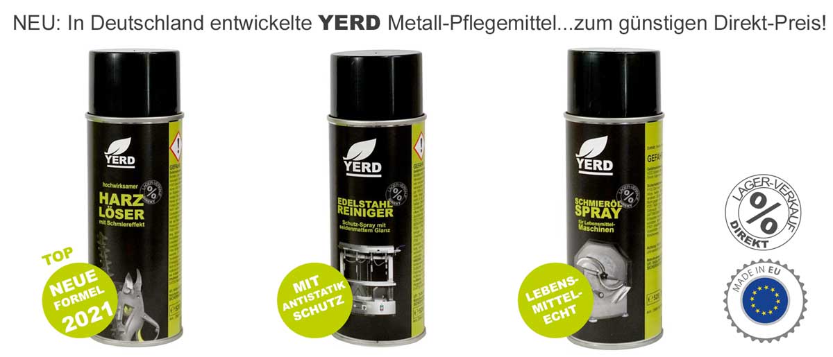 YERD Reiniger - entwickelt in Deutschland, hergestellt in der EU