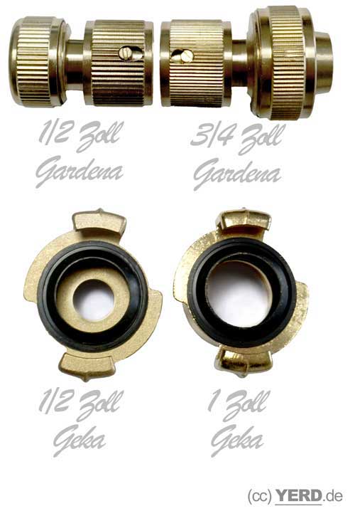 System kompatibilität Garden und Geka Kupplungen