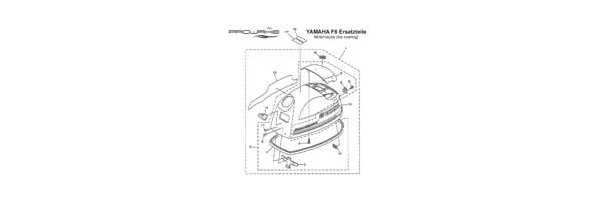 YAMAHA Außenborder F9.9 Motorhaube