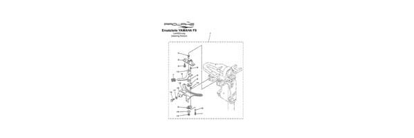 YAMAHA Außenborder F9.9 Nachlauflenkung