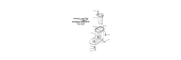 YAMAHA Außenborder F9.9 Oberes Gehäuse