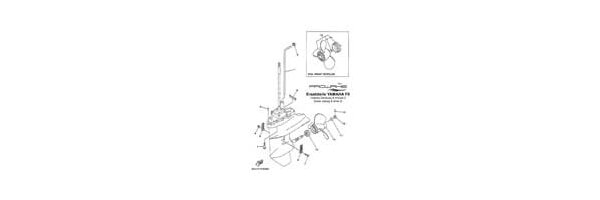 YAMAHA Außenborder F9.9 Unteres Gehäuse + Antrieb 2
