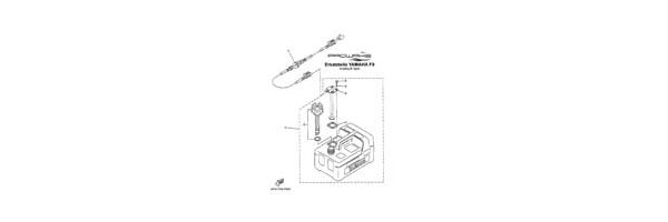 YAMAHA Außenborder F9.9 Kraftstofftank