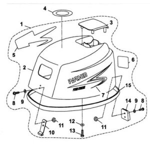 Parsun F15(A) Motorhaube