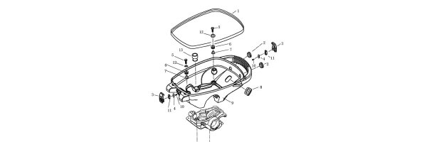 Parsun F2,6 Motorwanne