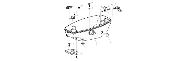 Parsun F4/F5 Untere Motorabdeckung