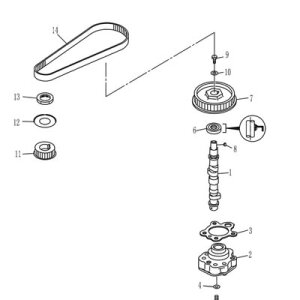 Parsun F9.8 Nockenwelle