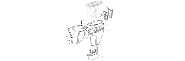 Parsun F15 Oberes Gehäuse