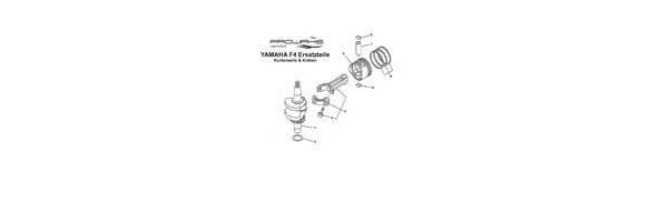 YAMAHA Außenborder F4 Kurbelwelle + Kolben