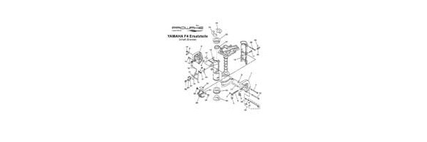 YAMAHA Außenborder F4 Halterung