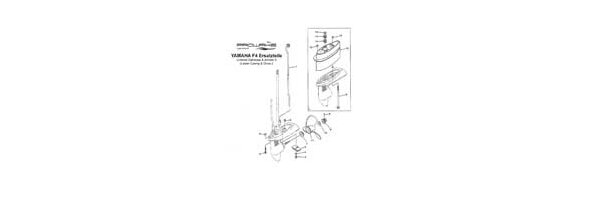 YAMAHA Außenborder F4 Unteres Gehäuse+Antrieb2