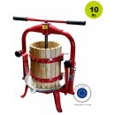 Mini Obstpresse F20: Klassische sehr robuste 10 Liter Kelter / Spindelpresse / Apfelpresse / Traubenpresse, Stempel und -Teller aus Edelstahl, anschraubbar (versandkostenfrei)**