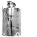 Edelstahlkanne 100 Liter Inhalt, Hochglanz, Getränkefass  für Lebensmittel, gebördelt, Made in EU