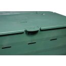 Thermo-Komposter  600 Liter:  Graf THERMO-KING Komposter 80  x 80  x 104 cm, grün, aus 100% recyceltem PP-Kunststoff, made in Germany