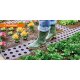 Austauschbare Weg-Pflasterung: 4 x Garantia MAXI Beetplatten (Gartenplatten) / flexible Pflasterung für Gemüsebeete, rutschfest, bis 600 kg belastbar,  68,5 x 23 cm, recycelter Kunststoff braun