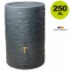 Graf Garantia ARONDO Regenspeicher 250 Liter graphite grey, Regenfass Made in Germany