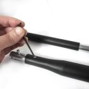 Verbesserter YERD Roll-In Premium Stiel 2019: Robuster Metall-Stiel mit Gummierung und speziellen Roll-In Aufnahmepunkten, 100cm Stiel, Prüflabor getestet