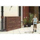 Graf Woody Wandtank 350 Liter in darkwood Holz-Optik,...