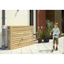Graf Woody Regenwasser-Wandtank 350 Liter in lightwood Holz-Optik, eckig, Made in Germany