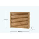 Graf Woody Regenwasser-Wandtank 350 Liter in lightwood Holz-Optik, eckig, Made in Germany