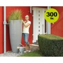 Graf Garantia 2in1 Regenwasser-Behälter mit Pflanzschale, 300 Liter in Zinkgrau, made in Germany