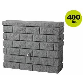 Graf Garantia Rocky Regenwasser-Wandtank 400 Liter in dark granite, eckig, Made in Germany