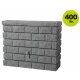 Graf Garantia Rocky Regenwasser-Wandtank 400 Liter in dark granite, eckig, Made in Germany