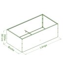 Hochbeet Metall: Hochbeet Edelrost "Optimus" -...