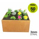 Hochbeet Metall: Pflanz-Container  Dominus 100x100cm Höhe...