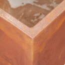 Hochbeet Metall: Pflanz-Container  "Dominus" 100x100cm Höhe 50cm rostiger Stahl verschweißt, sehr stabile Materialstärke 3 mm (!), Bodenlochblech, Versand kostenfrei*