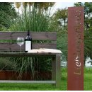 Gartenstele "Biergarten" 120 cm hoch,  Rost, zum Stecken oder Einbetonieren