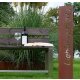 Gartenstele "Biergarten" 120 cm hoch,  Rost, zum Stecken oder Einbetonieren