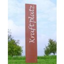 Gartenstele "Kraftplatz" 120 cm hoch, Rost, zum...