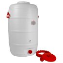 Graf Getränkefass / Mostfass:  120 Liter Fass  rund (Gärfass / Kunststofffass mit Schraubdeckel)