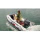 Schlauchboot mit Motor: RIB280 PRO AQUAPARX  Schlauchboot weiß  - 280cm lang und Yamaha Außenbordmotor F5AMHS im Set-Angebot (Versand kostenfrei)
