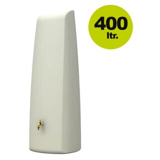 Graf Elegance, moderner Regenwasser-Wandtank 400 Liter in Sandbeige, Made in Germany