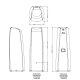 Graf Elegance, moderner Regenwasser-Wandtank 400 Liter in Sandbeige, Made in Germany