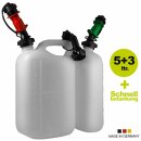 Schnellbetankung: Hünersdorff Einfüllsystem für Benzin (rot), passend für Hünersdorff-Kanister, Greenbase Edition, Made in Germany