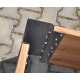 Hochbeet Ecken - Hochbeet Baukasten Set-Angebot: 4 x Edelstahlecke außen 41 cm hoch (ohne Holz), Hochbeet Metallecken auch für Komposter verwendbar