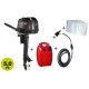 Set Angebot: Parsun Außenbordmotor F- 5 BMS, 5 PS  4-Takt Boots-Motor + Kraftstofftank +  Kraftstoffanschluss + Schlauch mit Pumpball +  Motorabdeckung, Versand kostenfrei*