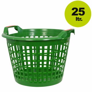 Kunststoffkorb, Inhalt 25 Liter Volumen, grün