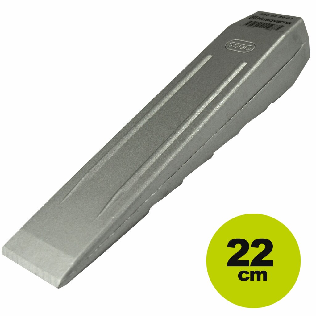 Husqvarna 550g Fällkeil und Spaltkeil aus Aluminium, 220mm 	 
		 (Fällkeil, Spaltkeil, Forstechnik)  
	