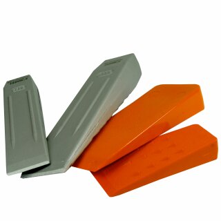 Forst-Set Angebot - 4er Set: Husqvarna 2x Aluminium Fällkeile 22 cm / 26 cm & 2x Kunststoff Fällkeile 14 cm / 20 cm