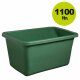 Behälter / Kunststoffwanne grün 1100 ltr. Inhalt, stabiler glasfaserverstärkter Kunststoff (GFK), in grün