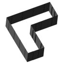 Hochbeet Metall Sonderanfertigung: Edelstahl-Hochbeet "Corner 160" H80 (Höhe 80cm)