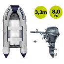 SET-ANGEBOT:  Prowake Schlauchboot RIB330S mit Yamaha 8...