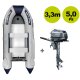 SET-ANGEBOT:  Prowake Schlauchboot RIB330S mit Yamaha 5 PS Außenborder