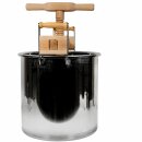 v2025: altbewährtes original Zottel 50 Liter Surfass mit Spindel (Pökelfass / Fleisch-Fass / Sauerkraut-Fass),  aus Edelstahl  hochglanzpoliert, mit  Press-Spindel aus Natur- Holz (Lärche),  400 x 400 mm, Made in EU (Versand kostenfrei*)