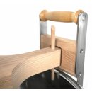 v2025: altbewährtes original Zottel 50 Liter Surfass mit Spindel (Pökelfass / Fleisch-Fass / Sauerkraut-Fass),  aus Edelstahl  hochglanzpoliert, mit  Press-Spindel aus Natur- Holz (Lärche),  400 x 400 mm, Made in EU (Versand kostenfrei*)