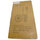 Schlauchboot Transport-Räder: Klappbare Flat-Free Slipräder Typ J